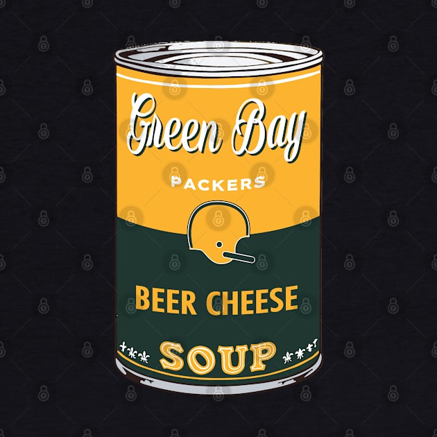 Green Bay Packers Soup Can by Rad Love